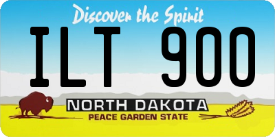 ND license plate ILT900