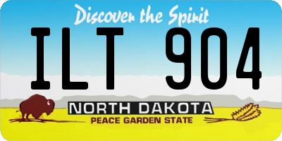 ND license plate ILT904