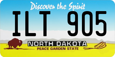 ND license plate ILT905
