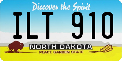 ND license plate ILT910