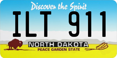 ND license plate ILT911