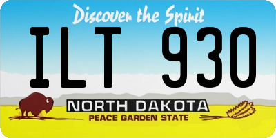 ND license plate ILT930