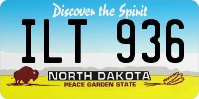 ND license plate ILT936