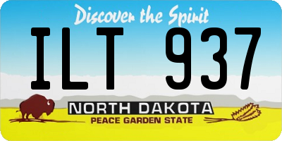 ND license plate ILT937