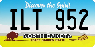 ND license plate ILT952