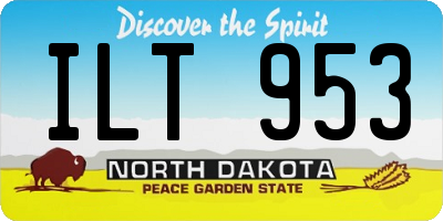 ND license plate ILT953