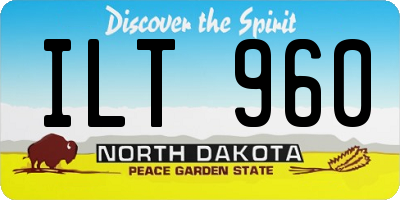 ND license plate ILT960