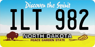 ND license plate ILT982