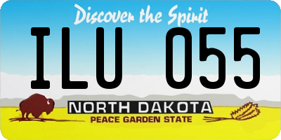 ND license plate ILU055