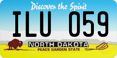 ND license plate ILU059