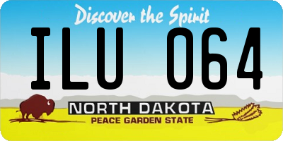 ND license plate ILU064
