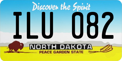 ND license plate ILU082