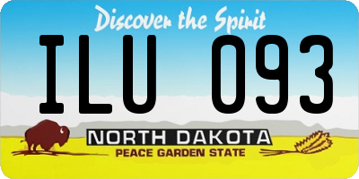 ND license plate ILU093