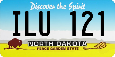 ND license plate ILU121