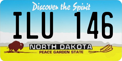 ND license plate ILU146