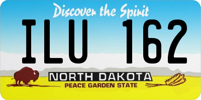 ND license plate ILU162