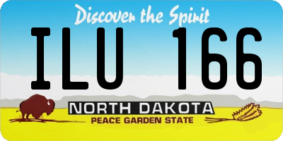 ND license plate ILU166