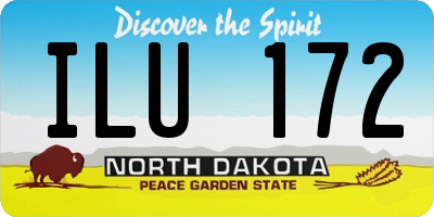 ND license plate ILU172