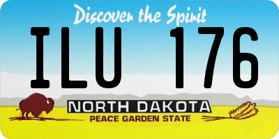 ND license plate ILU176