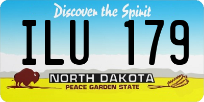 ND license plate ILU179