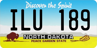 ND license plate ILU189