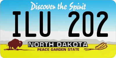 ND license plate ILU202