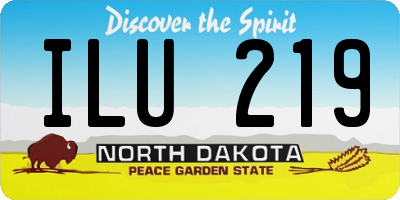 ND license plate ILU219