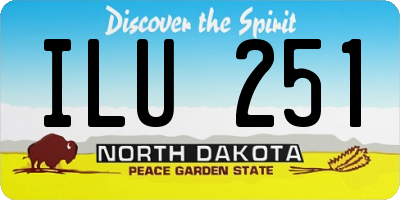 ND license plate ILU251