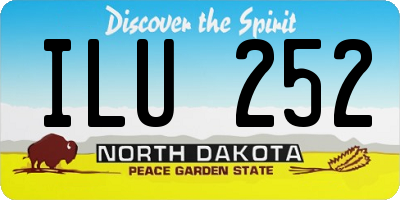 ND license plate ILU252