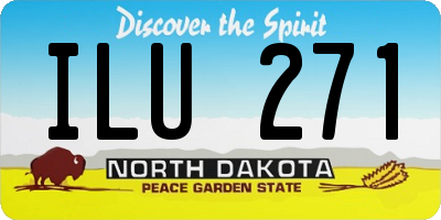 ND license plate ILU271