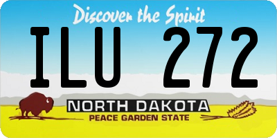 ND license plate ILU272