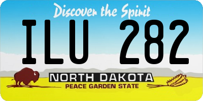 ND license plate ILU282