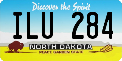 ND license plate ILU284