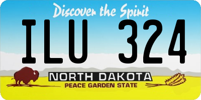 ND license plate ILU324