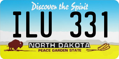ND license plate ILU331