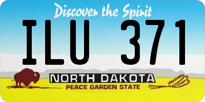 ND license plate ILU371