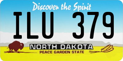 ND license plate ILU379