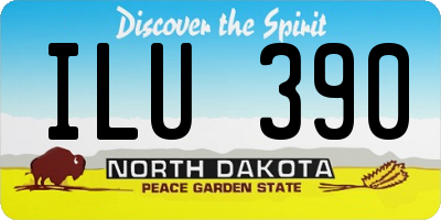 ND license plate ILU390