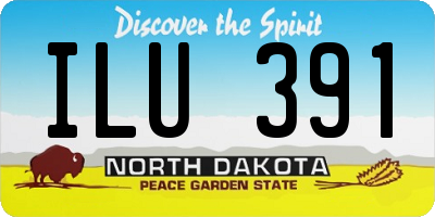 ND license plate ILU391