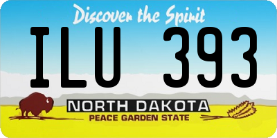 ND license plate ILU393