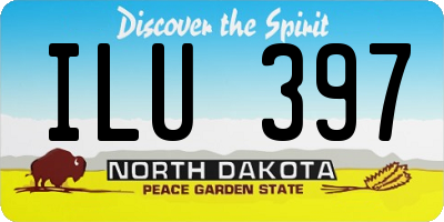 ND license plate ILU397