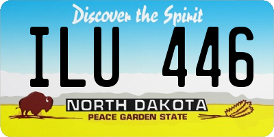 ND license plate ILU446