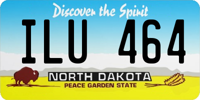 ND license plate ILU464