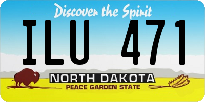 ND license plate ILU471