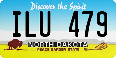 ND license plate ILU479