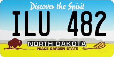 ND license plate ILU482