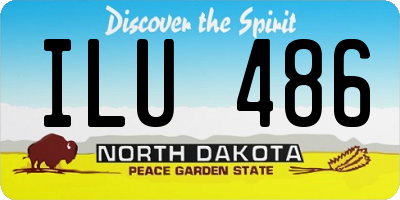 ND license plate ILU486