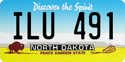 ND license plate ILU491