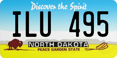 ND license plate ILU495