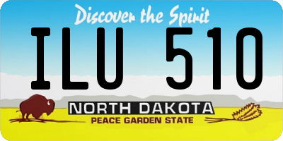 ND license plate ILU510